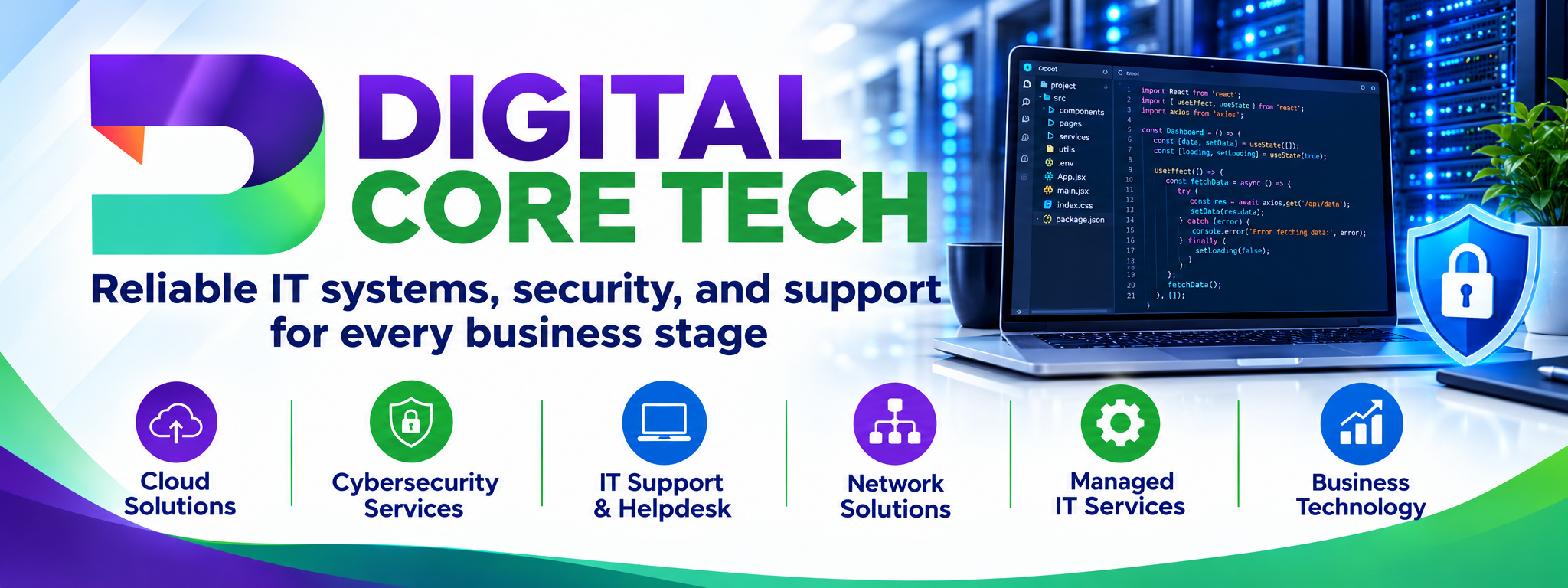Digital Core Tech secure IT systems and support