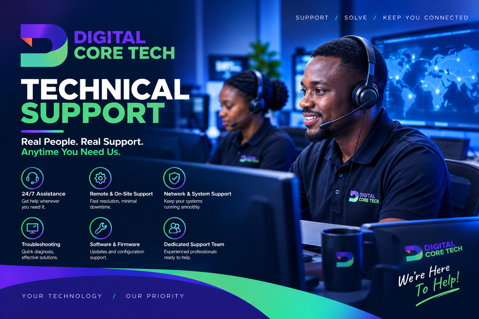 Digital Core Tech technical support banner
