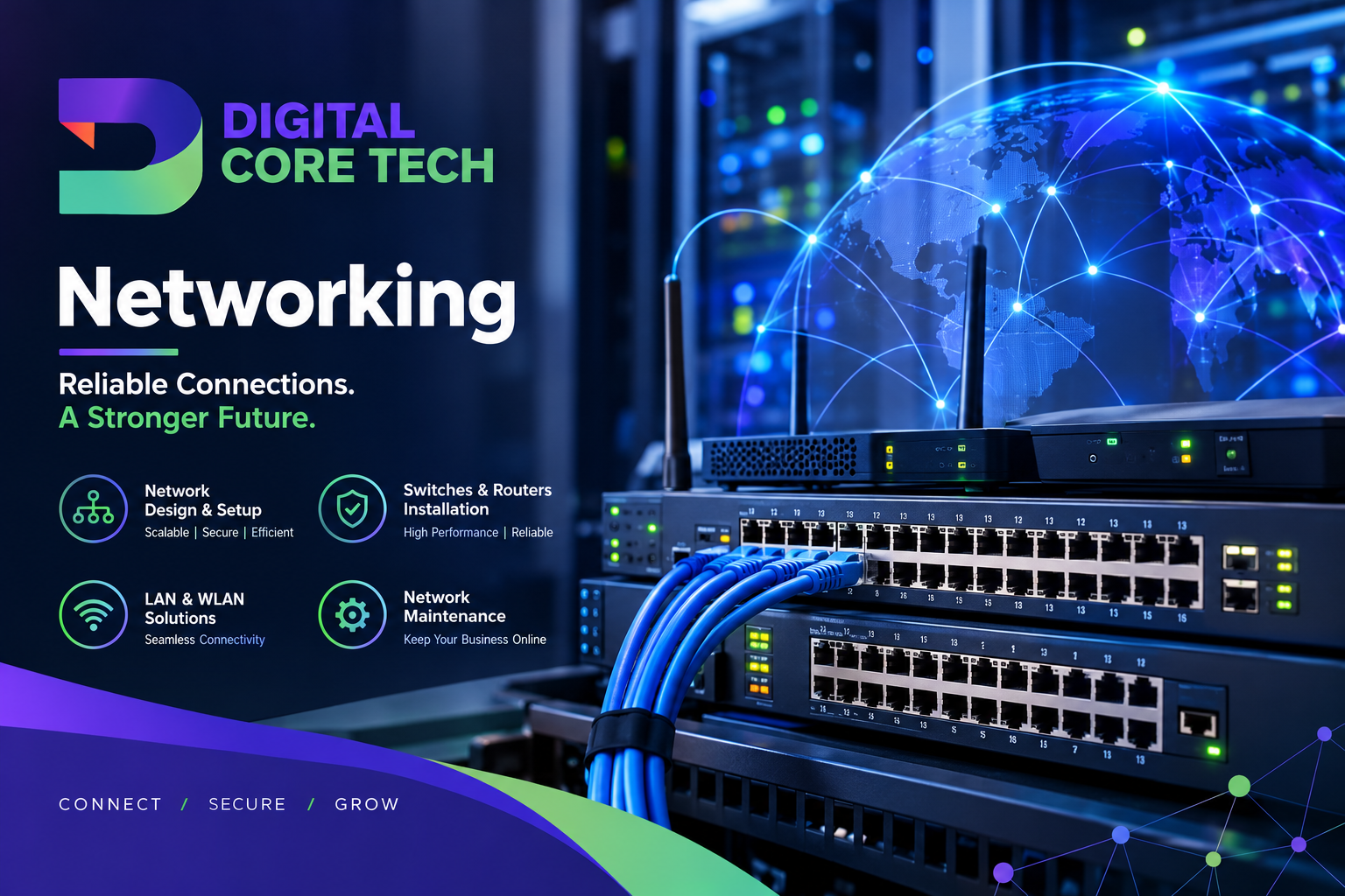 Digital Core Tech networking services banner
